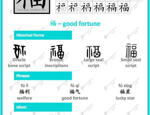 fú 福 good fortune